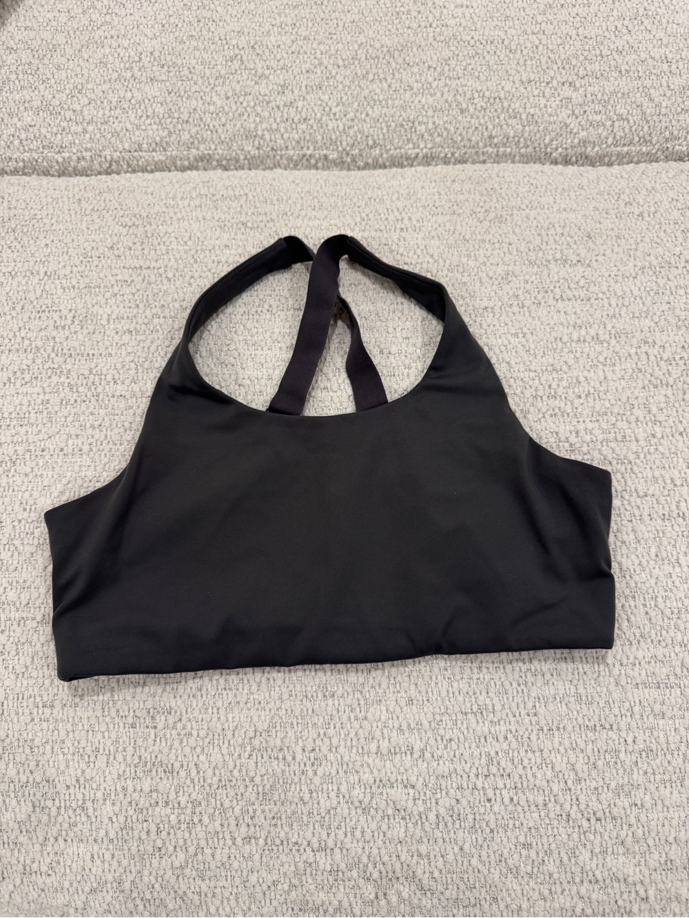 girlfriend collective Gray Racerback Sports Bra